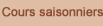 Espace Hattori cours saisonniers